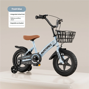 Bicicleta Infantil para Niñas de 3 Años en Adelante con Ruedas de Entrenamiento y Canasta, 12 Pulgadas, Sin Cambios, Freno de Disco - Product Image 5
