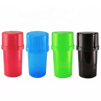 Logo personnalisé Nouveau broyeur d'herbes en plastique à 3 couches avec briquets pour pot de stockage de tabac et accessoires pour fumeurs