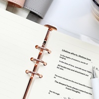Recharge de carnet B5 détachable, couverture transparente en PVC simple, esthétique soignée, cadeau pour étudiant, reliure à 6 trous, 80 feuilles