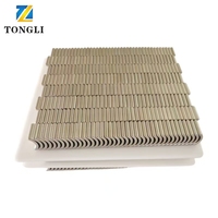 Magnet Neodymium Segmen Busur N35 N42 N52 Tahan Suhu Tinggi Khusus untuk Pola Cincin Motor Generator Pelembut Air