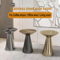 Nouveau produit Offre Spéciale un transport facile Matériaux recyclables de haute stabilité pour les consommateurs soucieux de l'environnement Table ronde en acier inoxydable