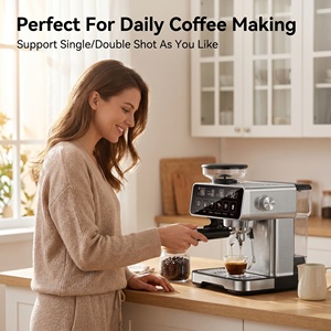 Italian Stainless Steel Digital Espresso <b>Coffee</b> <b>Maker</b> Full-Automatic 20Bar High Milk Frother Household Machine - Product Image 3