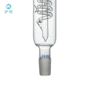 Vetreria di laboratorio 300 millimetri boro 3.3 laboratorio Condensatore reflusso con a spirale tubo interno a terra standard bocca - Product Image 4