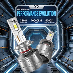 Xenplus Nuevo Faro LED de Alta Potencia 320w 70000w X2 9005 9006 9012 H1 H4 H7 H11 Bombilla LED para Coche Hb3 Hb4 - Product Image 2