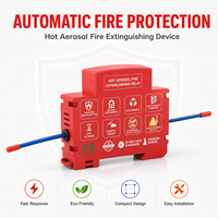 Dispositif compact d'extinction d'incendie par aérosol sur rail DIN, protection automatique contre les incendies pour boîtier de combinaison photovoltaïque et armoire électrique