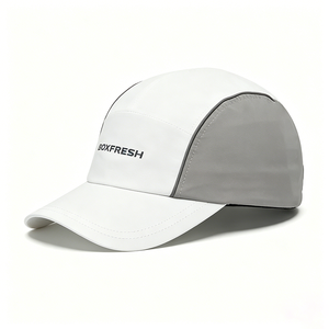 หมวกแคมป์ 5 แผง รุ่นพรีเมียม, หมวกไนลอนแห้งเร็วแบบ Color Block, หมวกกีฬาปักลายได้ตามต้องการ สำหรับวิ่ง/เดินป่า - Product Image 2