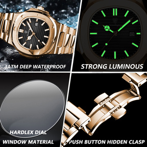 Reloj de Cuarzo de Lujo Poedagar 613 para Hombre, de Acero Inoxidable, Resistente al Agua y Luminoso - Product Image 5