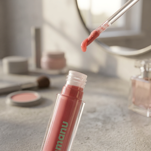 01 Pure Peach Panel Manu Glow Lip Serum Maquillaje - Product Image 2