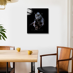 Silent Guardian - Impresión del Gazebo del Pantera Negra en Lienzo <span class=keywords><strong>de</strong></span> Óleo, Pintura Original Moderna, Impresión Digital, 50x50cm, Gran Venta - Product Image 4