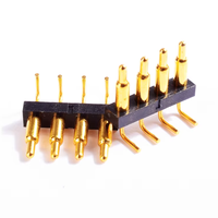 Connecteur magnétique JIATEL pour câble d'alimentation de support de batterie 12V à ressort avec broches Pogo et connecteur PCB