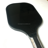 Pagaie de Pickleball thermoformée en fibre de carbone 3K injectée en mousse de bord chinois de 2025 Offre Spéciale avec surface en carbone 3K et friction minuscule
