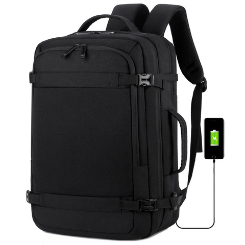 High Quality Men's Business Computer Backpack Waterproof Leisure Bag With USB Charging Port Large Capacity Simple Laptop Bags