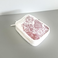 Trousse de Toilette Suspendue Imperméable en Tissu Sergé 290T, Compartiment Transparent en TPU, Crochet Pivotant, Imprimé Floral pour Femme, Voyage, Hôtel, Salle de Bain