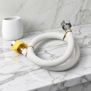 <span class=keywords><strong>Tuyau</strong></span> flexible tressé en acier inoxydable personnalisé HONGKE avec tube intérieur en <span class=keywords><strong>PVC</strong></span> pour <span class=keywords><strong>raccord</strong></span> de robinet d'eau et accessoires de connexion de robinet de salle de bain - Product Image 5