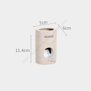 Ensemble d'accessoires de salle de bain biodégradables A2203 en gros, distributeur, support, presse-dentifrice automatique - Product Image 3