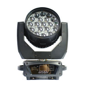 Projecteur LED professionnel 19x15W RGBW 4-en-1 à zoom avec effets de lumière préprogrammés pour DJ, soirées et éclairage de scène - Product Image 2