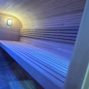 ساونا خشبية فردية حديثة التصميم للبيع بالجملة، غرفة بخار مريحة للاستخدام التجاري، ساونا شخصية خارجية مسبقة الصنع تعمل بالكهرباء - Product Image 5