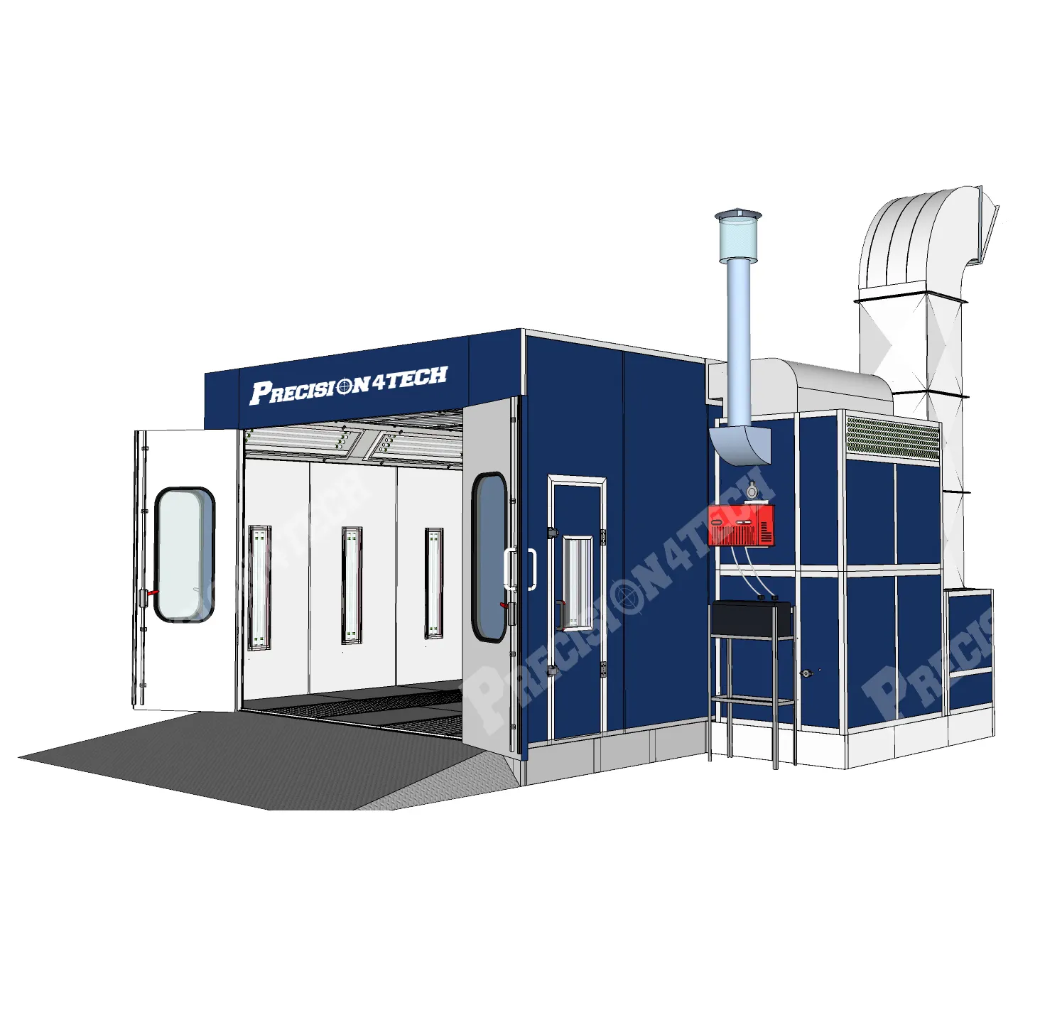 Cabina de pintura CE cabina de pintura de coche cabina de pulverización de calefacción eléctrica automática