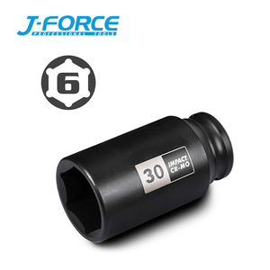 1/2'' Dr.impact 6 Points <strong>30mm</strong> Single <strong>Socket</strong> Series with Black Phosphate Finish Industrial Grade for Easy Removal Axle Shaft Nuts - Product Image 4