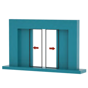 Quincaillerie de système de porte coulissante synchronisée <span class=keywords><strong>Hebo</strong></span> populaire avec Kit de quincaillerie pour porte coulissante sur rail - Product Image 3