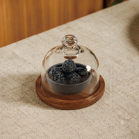Diffuseur Minimaliste Wabi-Sabi en Pierre de Lave avec Dôme en Verre – Parfum d'Ambiance et Décoration Bien-être pour Bureau