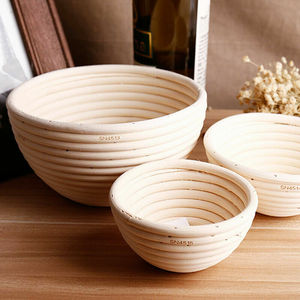 Premium Dough Rising <b>Basket</b> Handmade from Rattan Liner Rattan <b>Bread</b> Proofing <b>Basket</b> Eco-friendly Sourdough <b>Basket</b> Factory Direct - Product Image 1