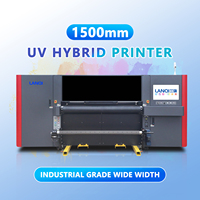 Impresora UV Híbrida LANQI de 1.6m, Impresora UV para Publicidad, Procesamiento de Señalización Interior y Exterior, Decoración de Cajas de Luz