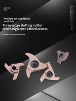 Cortador giratorio serie 3MB08GR/1MB08GR, diámetro de corte 15.7mm, vástago de 08mm, para torneado de roscas CNC y mecanizado de tornillos sin fin