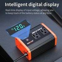 Convertisseur d'alimentation portable 300W pour voiture, adaptateur secteur DC 12V vers AC 110V avec chargeur de voiture USB-C PD 30W, service OEM