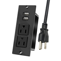 Multiprise encastrable de type A/B, norme américaine, pour bureaux, meubles et armoires – En stock