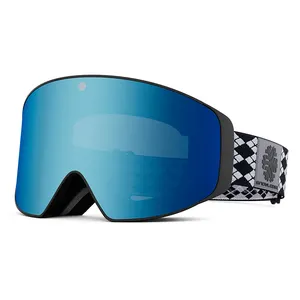 Gafas de esquí personalizadas de alta gama para hombres y mujeres, lentes antiniebla para nieve, magnéticas intercambiables, para Snowboard