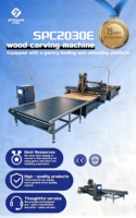 Router CNC ATC 1325 con Carga y Descarga Automática, Motor Servo de 9.0KW, Máquina de Corte de Madera para Anidamiento de Paneles de Madera