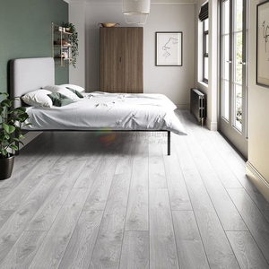 Revêtement de sol ondulé en bois blanc, noir résistant à l'eau, 3 bandes, <span class=keywords><strong>Ac5</strong></span> 12mm - Product Image 1