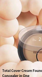تخفيضات كبيرة 2 في 1 كريم مدمج بتغطية كاملة كريم الأساس وخافي العيوب يدوم لبشرة مثالية لون البشرة الداكنة - Product Image 2