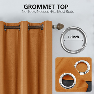 <span class=keywords><strong>Tende</strong></span> Oscuranti di Lusso e di Alta Gamma in Stile Moderno con Goffratura, Colore Arancione, Produzione di Shaoxing - Product Image 3