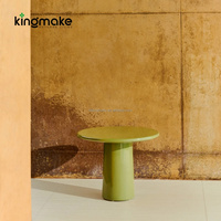 Ensemble de meubles d'extérieur modernes en gros, table d'appoint en ciment couleur personnalisée pour canapé d'extérieur, table basse pour hôtel et bord de piscine