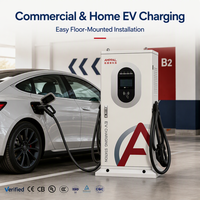 Station de recharge pour véhicules électriques AMPPAL 30kW 40kW, montage au sol, installation facile, économique, pour la maison et le commerce