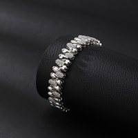 Bracelet tennis en cuivre incrusté de zircon 5A pour femme, bijoux avec pierres géométriques en CZ, accessoire de mode pour robe de soirée