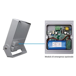 Faro LED da esterno Beghelli 32.3x40.2x10.7 cm con fascio asimmetrico - Product Image 2