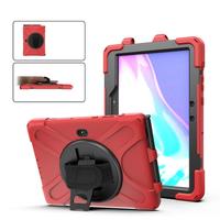 Casing Tablet Samsung, sarung HP tali tangan leher bisa disesuaikan pemegang pensil silikon tahan guncangan untuk Tab Samsung aktif Pro 10.1 "T540 T545 T547
