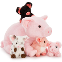 Peluche cochon peluche maman peluche douce peluche bébé cochon peluches Kawaii cadeau d'anniversaire de noël OEM