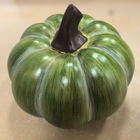 Citrouilles d'Halloween réalistes en céramique, ornements décoratifs de fête, accessoires de décoration d'automne et de récolte