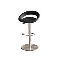 Tabouret de bar moderne italien minimaliste en métal, chaise de comptoir haut de gamme de luxe léger pour extérieur, îlot de cuisine, réception, bureau à domicile