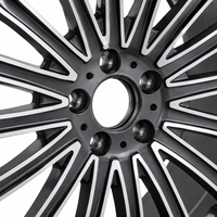 Jantes en alliage d'aluminium AL de haute qualité 18 pouces 5x112, design multi-rayons en maille, noir brillant, vente flash pour Mercedes Benz