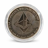 Pièce de monnaie emblème triangle géométrique 2026 en fer plaqué diamant bicolore avec étui
