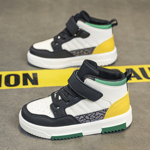 Chaussures pour garçons 2025 – Nouvelles baskets montantes décontractées pour grands garçons, collection printemps-automne, avec fermeture auto-agrippante et respirantes - Product Image 2