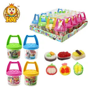 Candies supplier wholesale sushi and fruit shape gummy candy soft sweets for kids