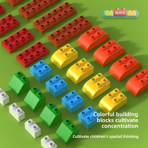 Juego de Tren de Bloques de Construcción de Plástico ABS de Gran Tamaño, 68 Piezas, Juguete Educativo de Ensamblaje DIY, Tema de Animales y Naturaleza, para Niños de 4 a 12 Años, Regalo - Product Image 4