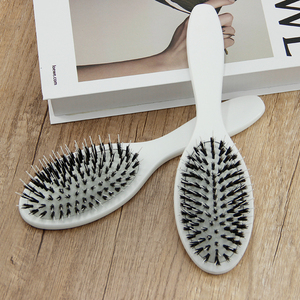 Prezzo di fabbrica caldo Logo personalizzato in legno naturale cinghiale setola spazzola per barba massaggio baffi parrucca spazzola per extension spazzola spazzola per capelli - Product Image 1