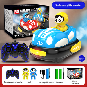 Xe điện đụng 2 người chơi có chức năng phun nước, đồ chơi xe cho trẻ em, xe đụng chiến đấu dành cho trẻ em, quà tặng điện tử, bao gồm điều khiển từ xa - Product Image 6